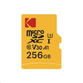 Kodak paměťová micro SD karta 256GB UHS-I U3 V30 Ultra + adaptér