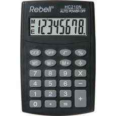 REBELL kalkulačka - HC210N - černá
