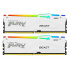 KINGSTON DIMM DDR5 32GB (Kit of 2) 6800MT/s CL34 Non-ECC FURY Beast RGB EXPO, Bílá