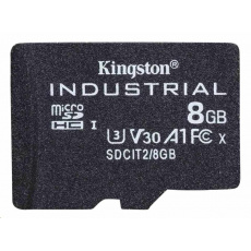 Kingston 8GB microSDHC Industrial C10 A1 pSLC Card Single Pack Kingston 8GB microSDHC Industrial C10 A1 pSLC Card Single Pack
