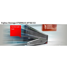 FUJITSU STORAGE ETERNUS AF150 S3 osazeno 2x Value SSD SAS 1.92TB 2.5"rozhraní 2 porty 10G iSCSI (SFP+ není součá