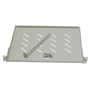 LEXI-Net 19" police s perforací 1U/650mm, nosnost 45kg, zadní nastavitelný úchyt, šedá LEXI-Net 19" police s perforací 1U/650mm, nosnost 45kg, zadní nastavitelný úchyt, šedá