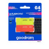 GOODRAM Flash Disk 2x64GB UME3, USB 3.0, žlutá, oranžová