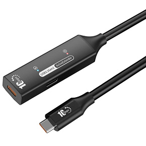 PremiumCord USB-C 3.2 Gen 2 repeater a prodlužovací kabel Male-Female, 10Gbps Aluminium 5m