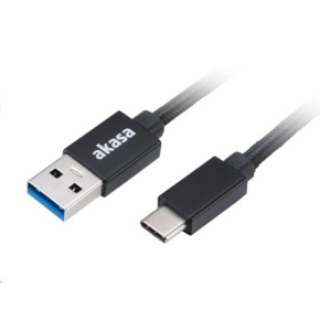 AKASA kabel USB 3.1 Gen 1 Type-C na Type-A cable, 5Gbps, 100cm