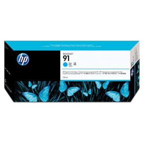 HP 91 Cyan DJ Ink Cart, 775 ml, C9467A