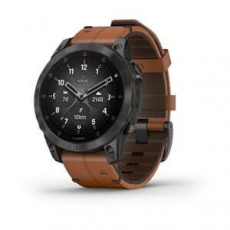 Garmin epix PRO Sapphire Style, Titan Black/Brown Leather Band Garmin epix PRO Sapphire Style, Titan Black/Brown Leather Band
