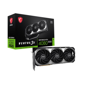 BAZAR - MSI VGA NVIDIA GeForce RTX 4080 SUPER 16G VENTUS 3X OC, 16G GDDR6X, 2xDP, 2xHDMI - Po opravě (Bez příšlušenství)