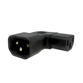 Adaptér úhlový na stranu IEC C13 na IEC C14 napětí 230V, 10A