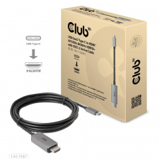 Club3D kabel USB-C na HDMI, 4K120Hz 8K60Hz HDR10 s DSC1.2, M/M, 3m Club3D kabel USB-C na HDMI, 4K120Hz 8K60Hz HDR10 s DSC1.2, M/M, 3m
