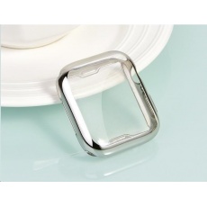COTECi celoplošné ochranné termoplastové pouzdro pro Apple Watch 44 mm stříbrné COTECi celoplošné ochranné termoplastové pouzdro pro Apple Watch 44 mm stříbrné