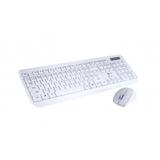 C-TECH klávesnice s myší WLKMC-01, USB, bílá, wireless, CZ+SK C-TECH klávesnice s myší WLKMC-01, USB, bílá, wireless, CZ+SK