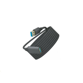 WG Prodlužovací kabel USB-A (male) to USB-A (female) / 1m / nylon braided / black WG Prodlužovací kabel USB-A (male) to USB-A (female) / 1m / nylon braided / black