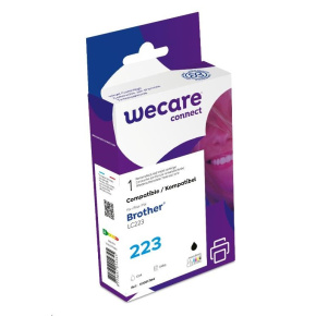 WECARE ARMOR cartridge pro Brother DCP-J4120DW, MFC-J4420DW, 4620DW, 4120DW, 4625DW (LC223BK), černá/black, 12ml, 600str