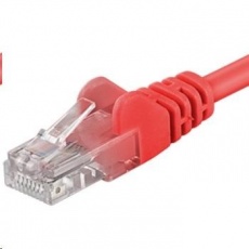 PREMIUMCORD Patch kabel UTP RJ45-RJ45 CAT5e 0.25m červená