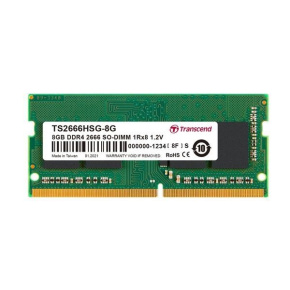 TRANSCEND SODIMM DDR4 8GB 2666MHz 1Rx16 1Gx16 CL19 1.2V