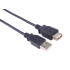 PremiumCord kabel prodlužovací USB 2.0, A-A, 0,5m, černá