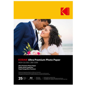 KODAK Ultra Premium Photo RC Gloss (280g/m2) A4 25 listů