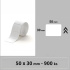 BAZAR - Niimbot štítky T 50x30mm 900ks Bílé pro K3 - pošk. obal