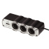 WG - Nabíječka do auta,  rozbočovač, 3x zásuvka zapalovače 12V + 1x USB-A, s prodloužením