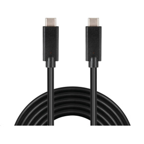 PREMIUMCORD USB-C kabel ( USB 3.1 generation 2, 3A, 10Gbit/s ) černý, 0,5m