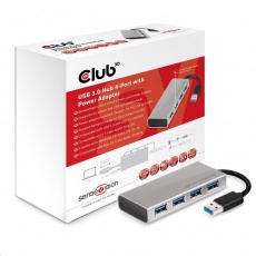 Club3D USB 3.1 Hub 4 porty s napájecím adaptérem Club3D USB 3.1 Hub 4 porty s napájecím adaptérem