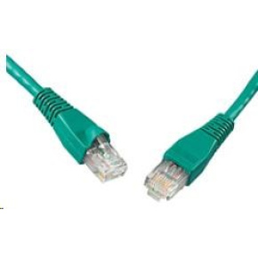 Solarix Patch kabel CAT5E UTP PVC 1m zelený snag-proof C5E-114GR-1MB