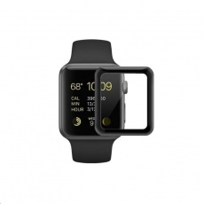 COTEetCI 4D sklo s celoplošným lepením s černým lemem pro Apple watch  38 mm