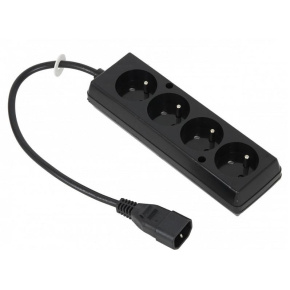 Prodlužovací přívod 4x230V pro UPS (IEC320-C14), 30cm Prodlužovací přívod 4x230V pro UPS (IEC320-C14), 30cm