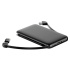 WG - Power Bank 5000 mAh, kabel Micro USB + Type-C + adaptér Lightning, černá