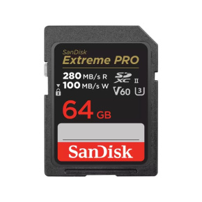 SanDisk SDXC karta 64GB Extreme PRO (280 MB/s Class 10, UHS-II V60)