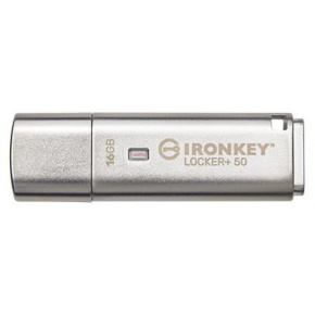 Kingston Flash Disk IronKey 16GB IKLP50 Locker+ 50 AES USB, w/256bit Encryption