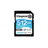 Kingston SDXC karta 512GB Canvas Go! Plus, R:170/W:90MB/s, Class 10, UHS-I, U3, V30