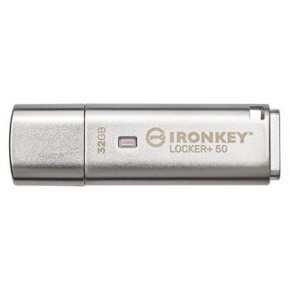 Kingston Flash Disk IronKey 32GB IKLP50 Locker+ 50 AES USB, w/256bit Encryption