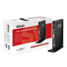 Club3D Dokovací stanice USB 3.0 Dual Display Club3D Dokovací stanice USB 3.0 Dual Display