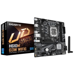 GIGABYTE MB Sc LGA1700 H610M D3W WIFI6, Intel H610, 2xDDR5, 1xHDMI, 1xDP, Wifi, mATX GIGABYTE MB Sc LGA1700 H610M D3W WIFI6, Intel H610, 2xDDR5, 1xHDMI, 1xDP, Wifi, mATX