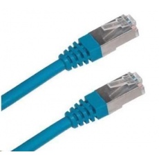 Patch kabel Cat6A, S-FTP - 0,30m, modrý