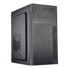 BAZAR - EUROCASE skříň ML M6-505B, Midi Tower, 2x USB 3.0, 2x audio, bez zdroje, poškozený obal