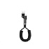 WG - Datový kabel Micro USB na USB-A, 1 metr, kroucený, černá