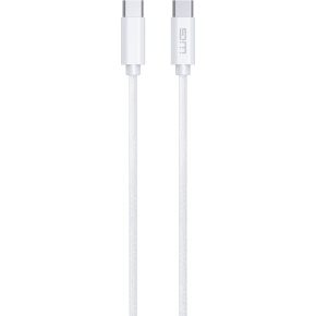 WG - Datový kabel Type-C na Type-C, 2 metry, 3A, 60W, bílá