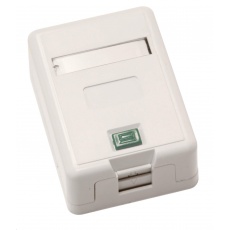 Zásuvka neosazená 1x RJ45 na omítku Zásuvka neosazená 1x RJ45 na omítku