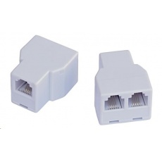 Dvojspojka RJ11, 1x6p4c/2x6p4c - telefonní Dvojspojka RJ11, 1x6p4c/2x6p4c - telefonní