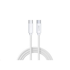 WG - Datový kabel Type-C na Type-C, 1 metr, 3 A, bílá