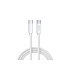 WG - Datový kabel Type-C na Type-C, 1 metr, 3 A, bílá