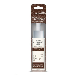 TROP Enticers cistici gel na zuby pro psy - Smoked Beef Brisket  59ml