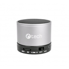 C-TECH repro SPK-04S, bluetooth, stříbrné C-TECH repro SPK-04S, bluetooth, stříbrné
