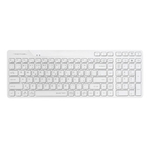A4tech FStyler FBK27C AS, bezdrátová Dual mode Bluetooth+2,4G klávesnice, CZ, bílá