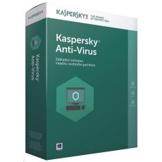 Kaspersky Anti-Virus CZ, 3PC, 1 rok, obnovení licence, elektronicky Kaspersky Anti-Virus CZ, 3PC, 1 rok, obnovení licence, elektronicky