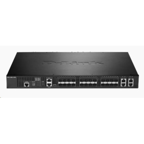 D-Link DXS-3400-24SC 24-port 10Gigabit Stackable Managed Switch, 20x 10GbE SFP+, 4x 10GbE RJ45/SFP+ combo