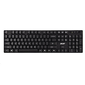 ACER Wireless klávesnice 2,4GHz RF, AKR110, dosah až 10 m, membránové klávesy, životnost až 5 mil. úhozů, voděodolná